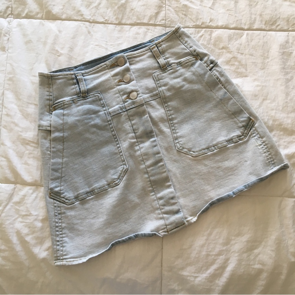 a loves a - Button Down Denim Jean Skirt - Size XS